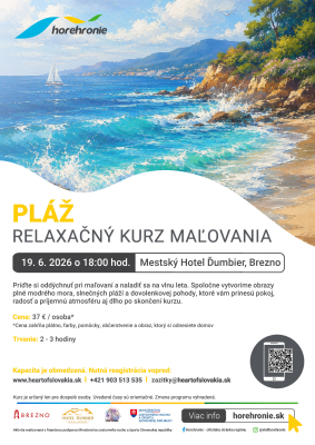 Relaxačný kurz maľovania - Pláž 