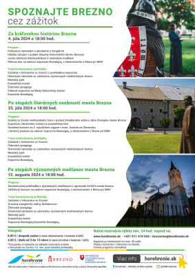 Po stopách literárnych osobností mesta Brezna